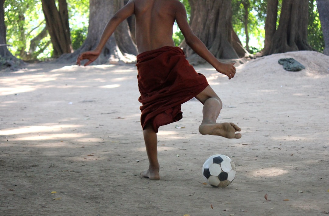 man playing with soccer ball soccer player celebration