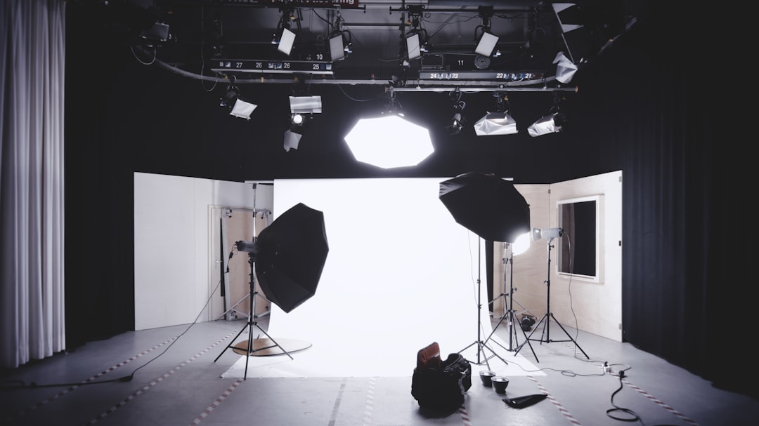 camera studio set up espn, television, studio