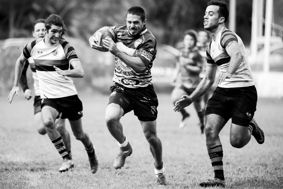 grayscale photography of men playing rugby lebron james, kyrie irving, game 7 block, stephen curry, 2016 nba finals