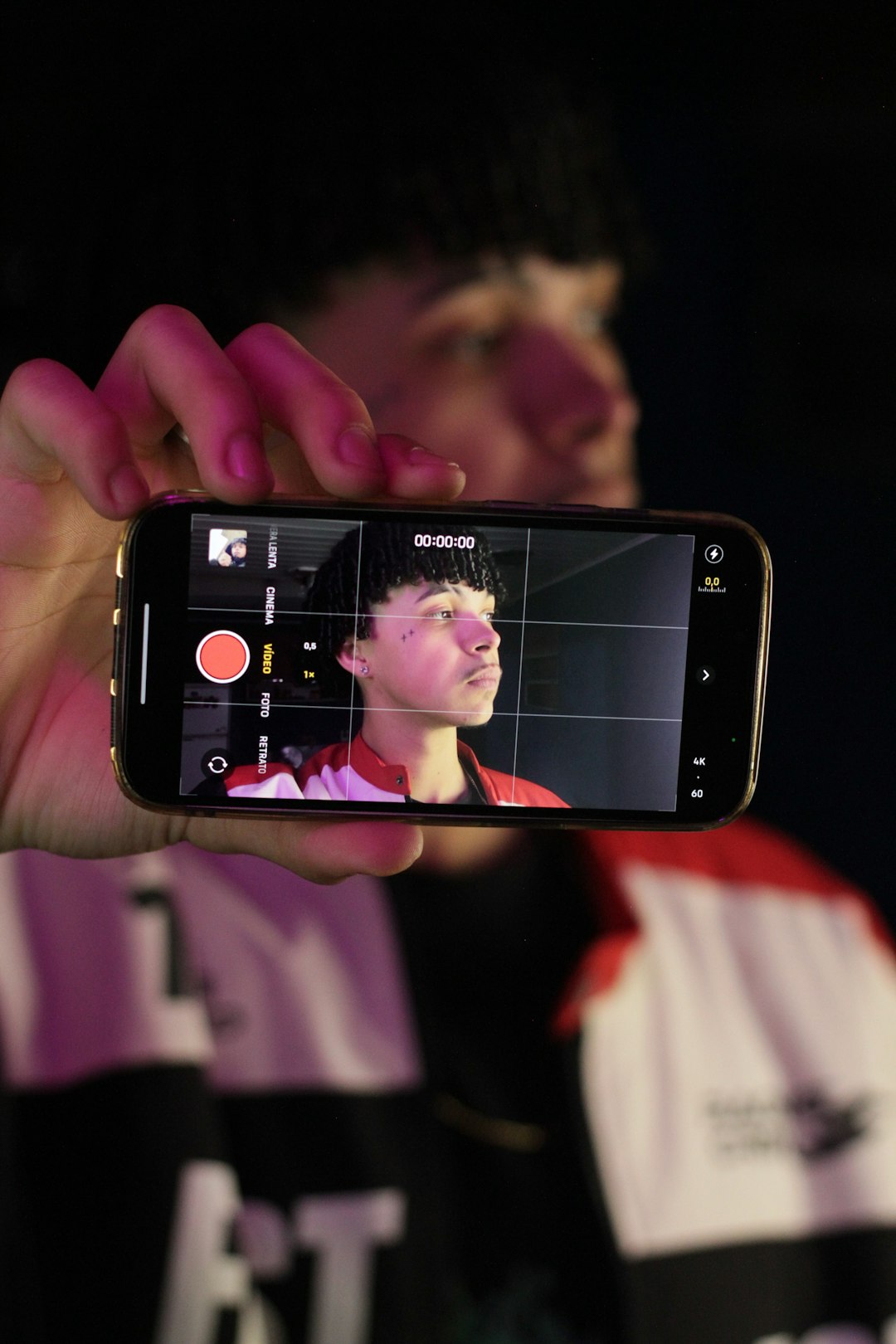 Someone is taking a picture with their phone. nba 2k face scan, mobile facial recognition, basketball avatar