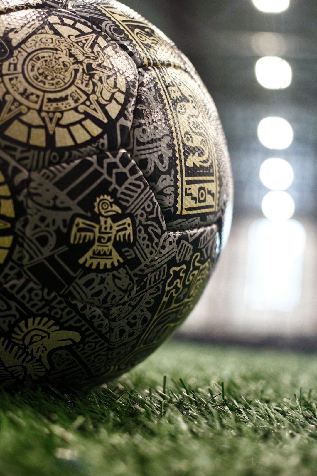 a close up of a soccer ball on a field personalized football gift, sports memorabilia, engraved football