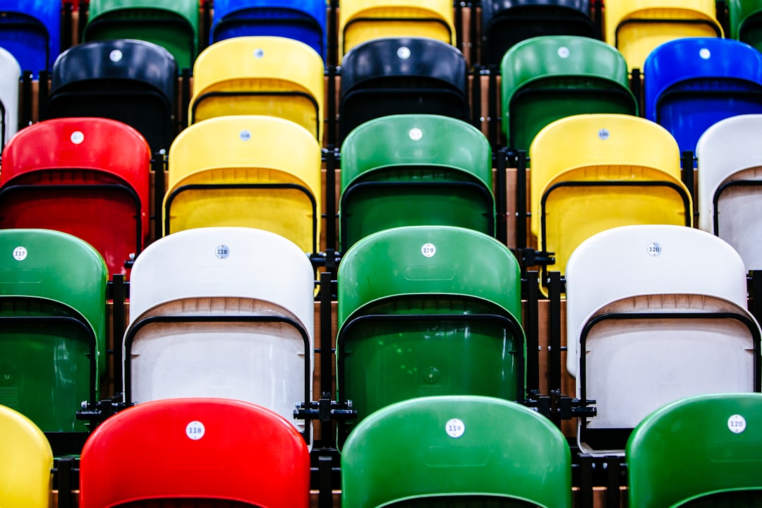 green and white folding chairs sky sports, tv streaming, motorsport fans