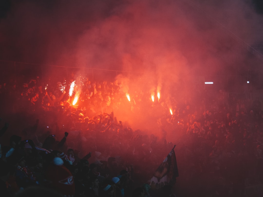 a crowd of people at a concert celtic rangers, old firm, scottish derby, soccer crowd