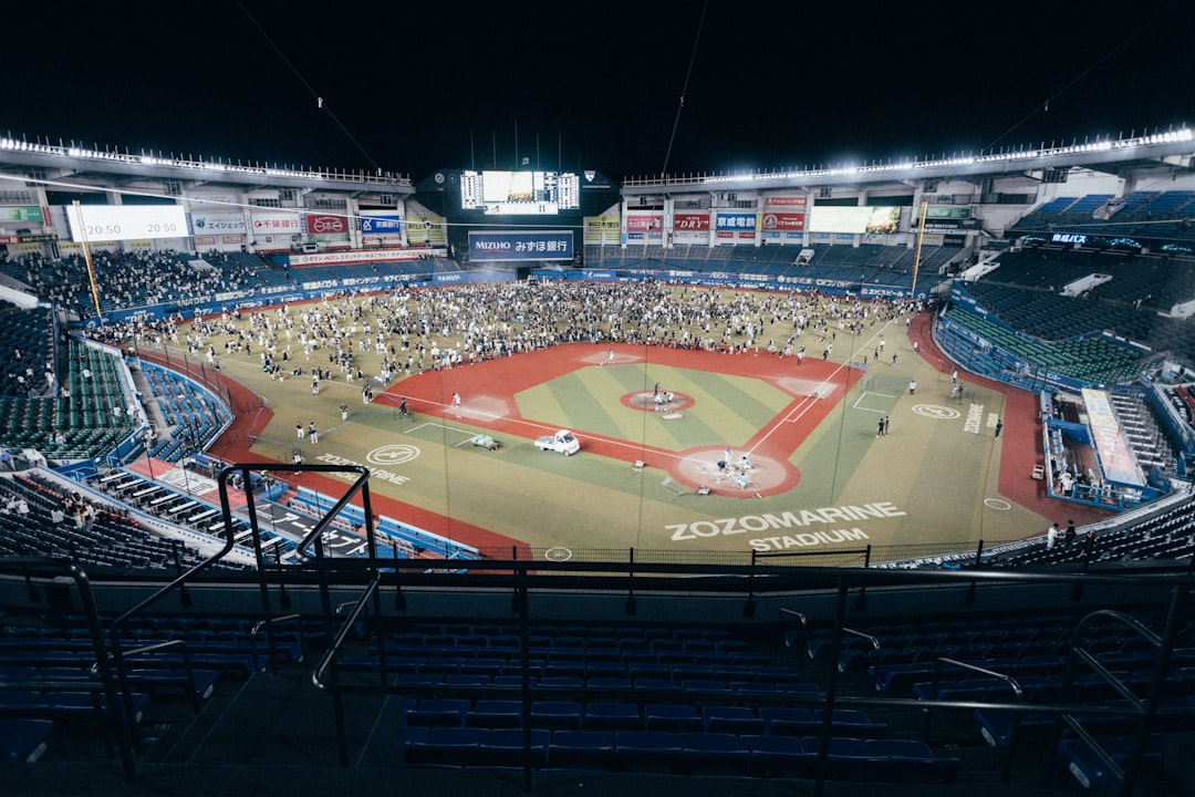 A baseball stadium filled with lots of people softbank hawks, japan baseball, championship team
