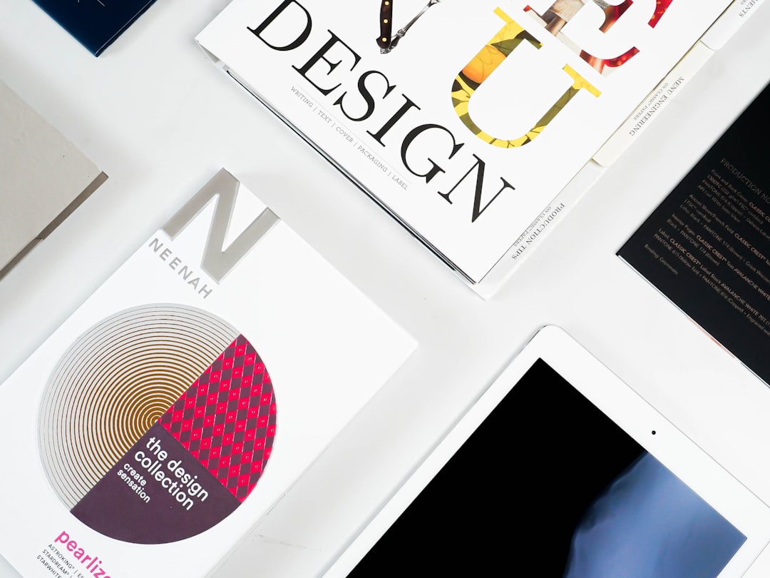 a close up of a card branding kit, fashion label, logo design process