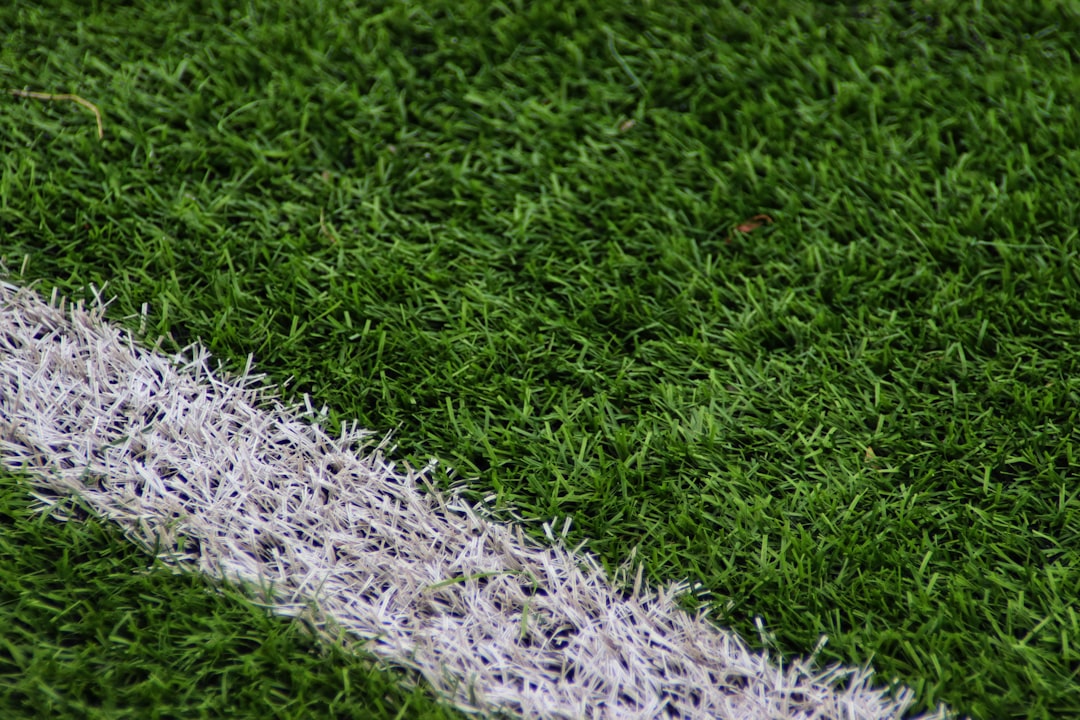 a close up of a grass field football bench, substitutes, coach decision