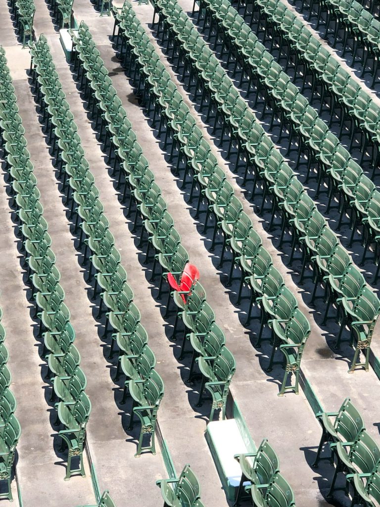 assorted green chairs wildcatters baseball stadium fans