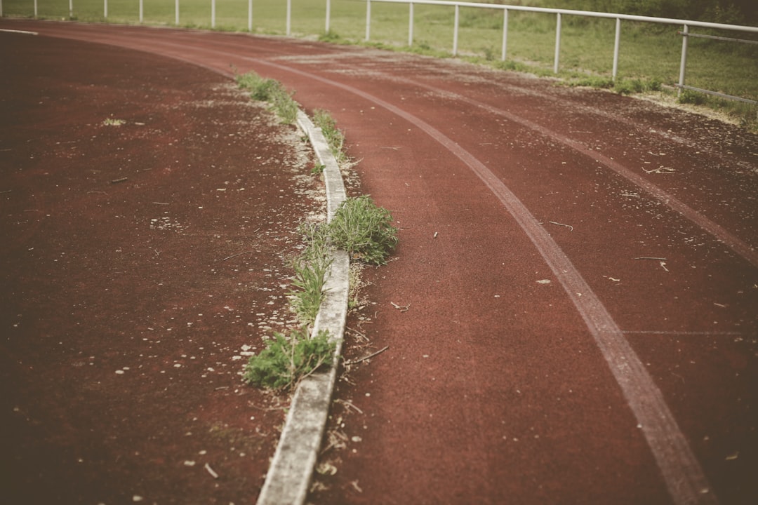 pathway near handrail battle ropes, hill sprints, football stamina workout
