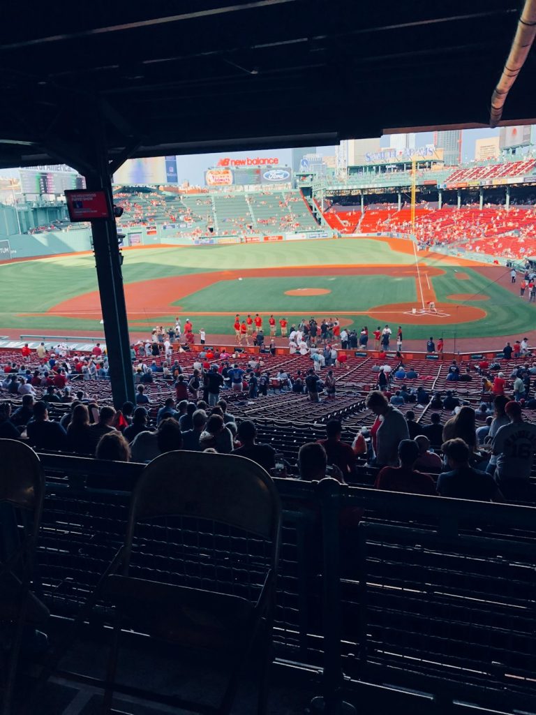 people watching sports inside staduim wildcatters baseball stadium fans