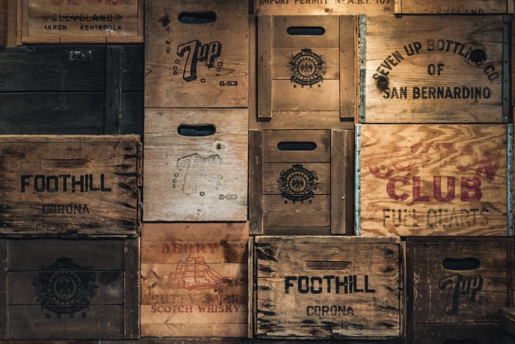 wooden box lot football statistics, data analysis, spreadsheets