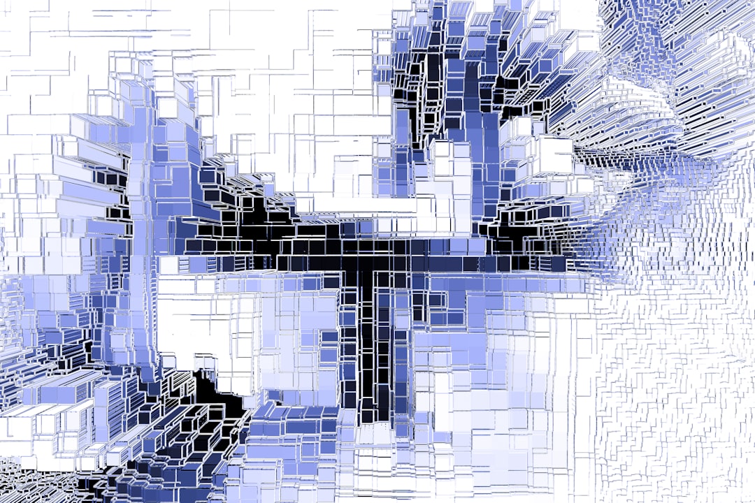 Abstract blue and white geometric pattern with extruded blocks python football data visualization scatter plot code