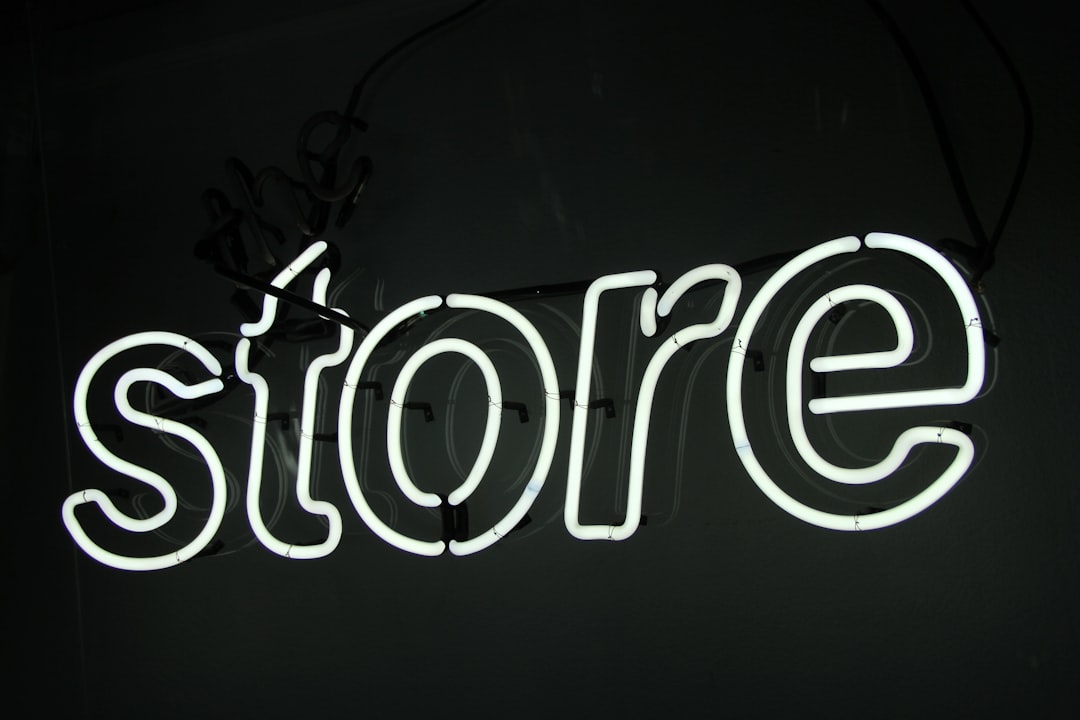 white and black love neon light signage fun logo, ecommerce, online shop branding