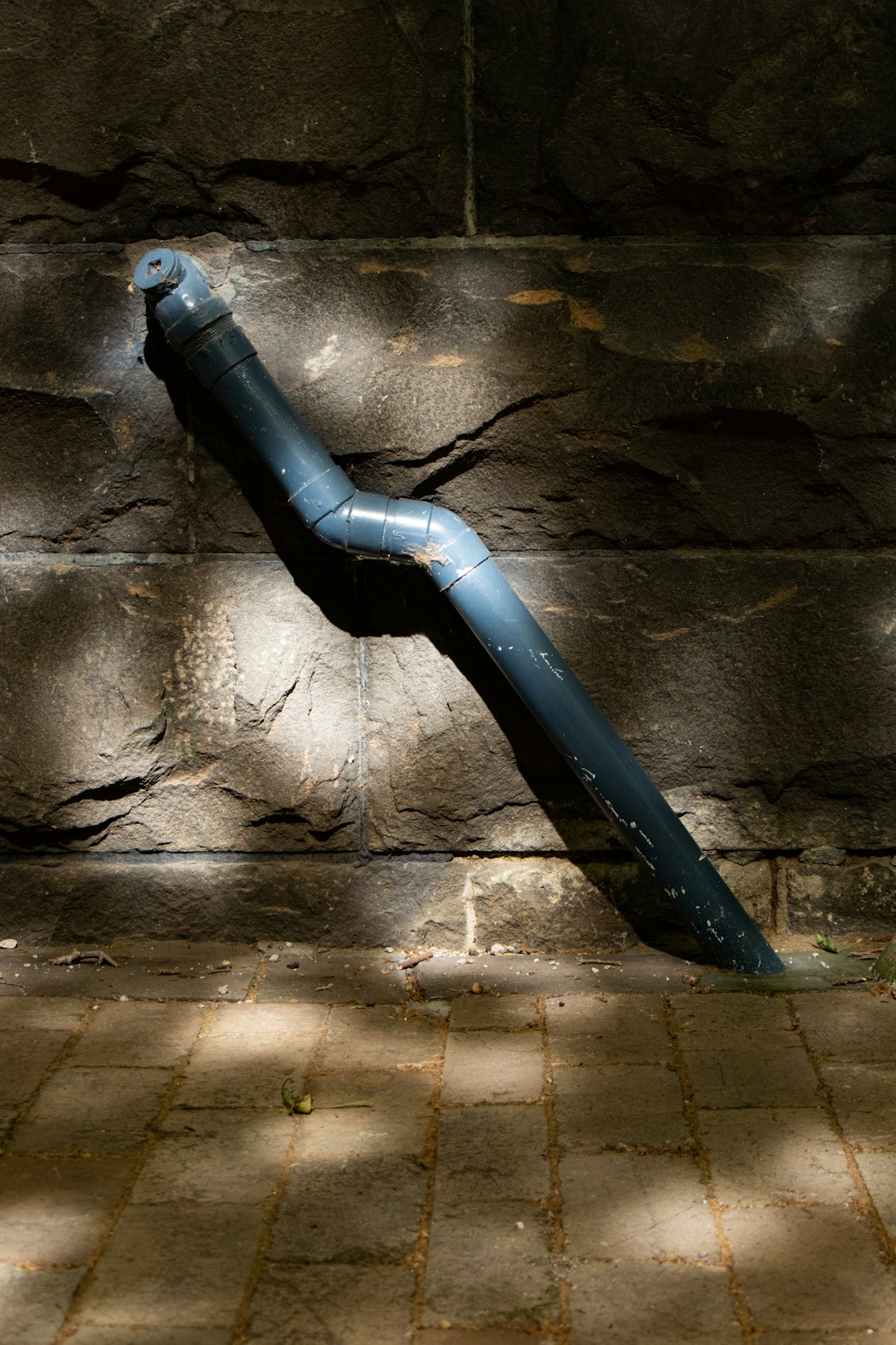 blue plastic pipe leaking pipe, home maintenance, water damage
