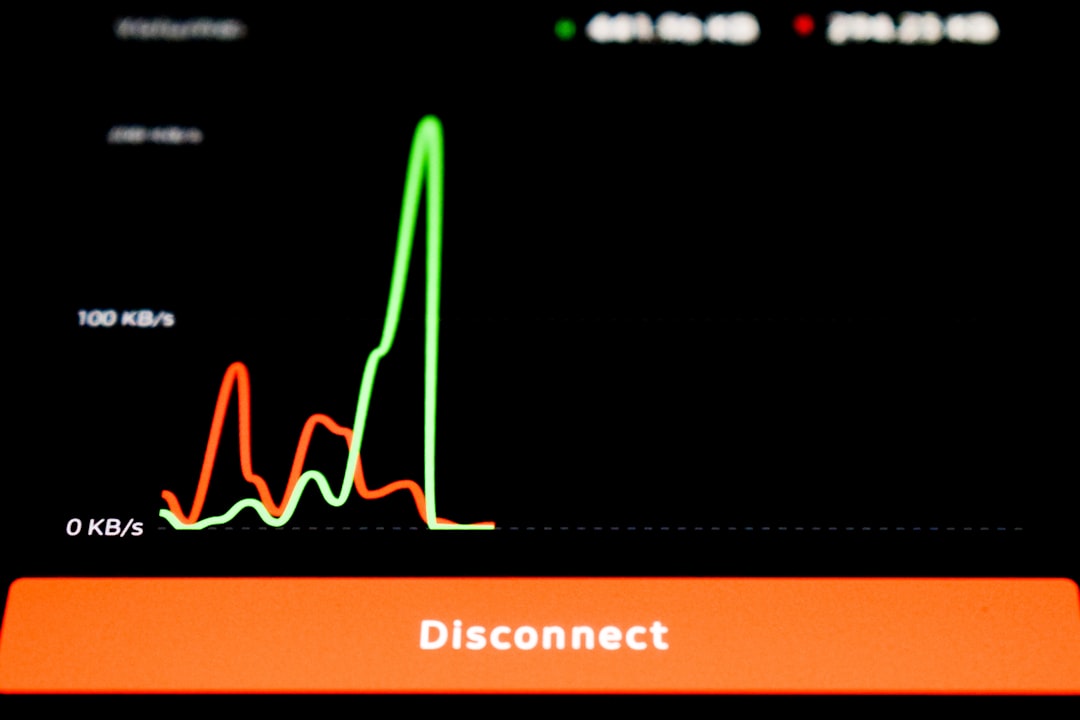 a close up of a cell phone screen with a line graph on it cybersecurity dashboard, credit monitoring app, antivirus software screen, vpn protection
