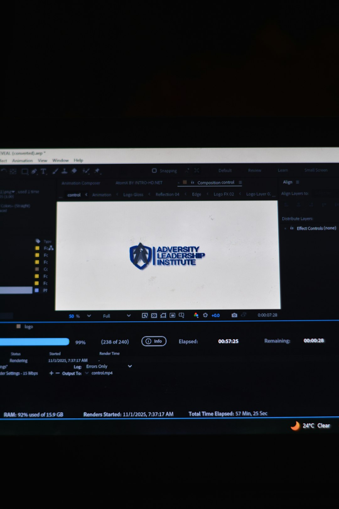 Adversity leadership institute logo on screen. knowledge management dashboard, organized digital folders, software interface screen